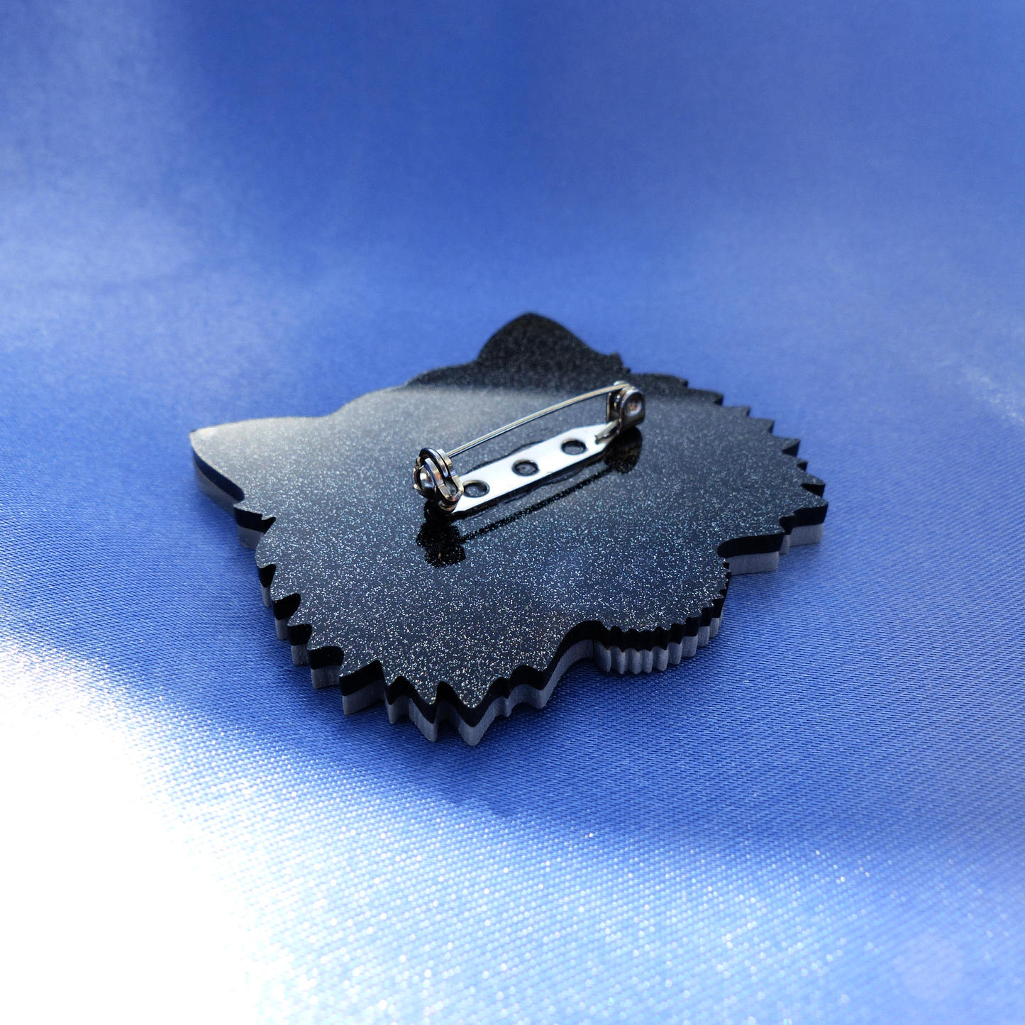 Tiger Brosche – Silber mit Blauen Augen