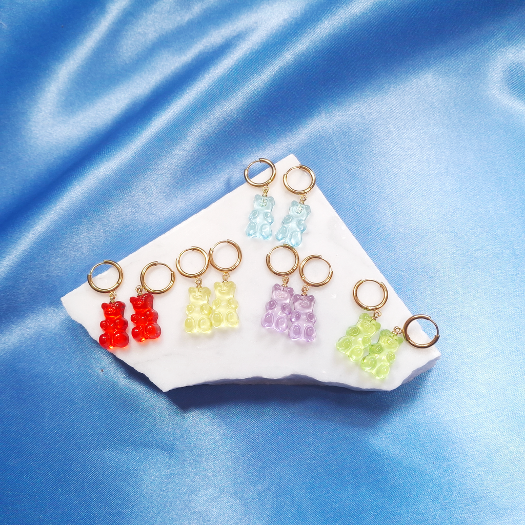Gummibärchen Huggie Ohrringe