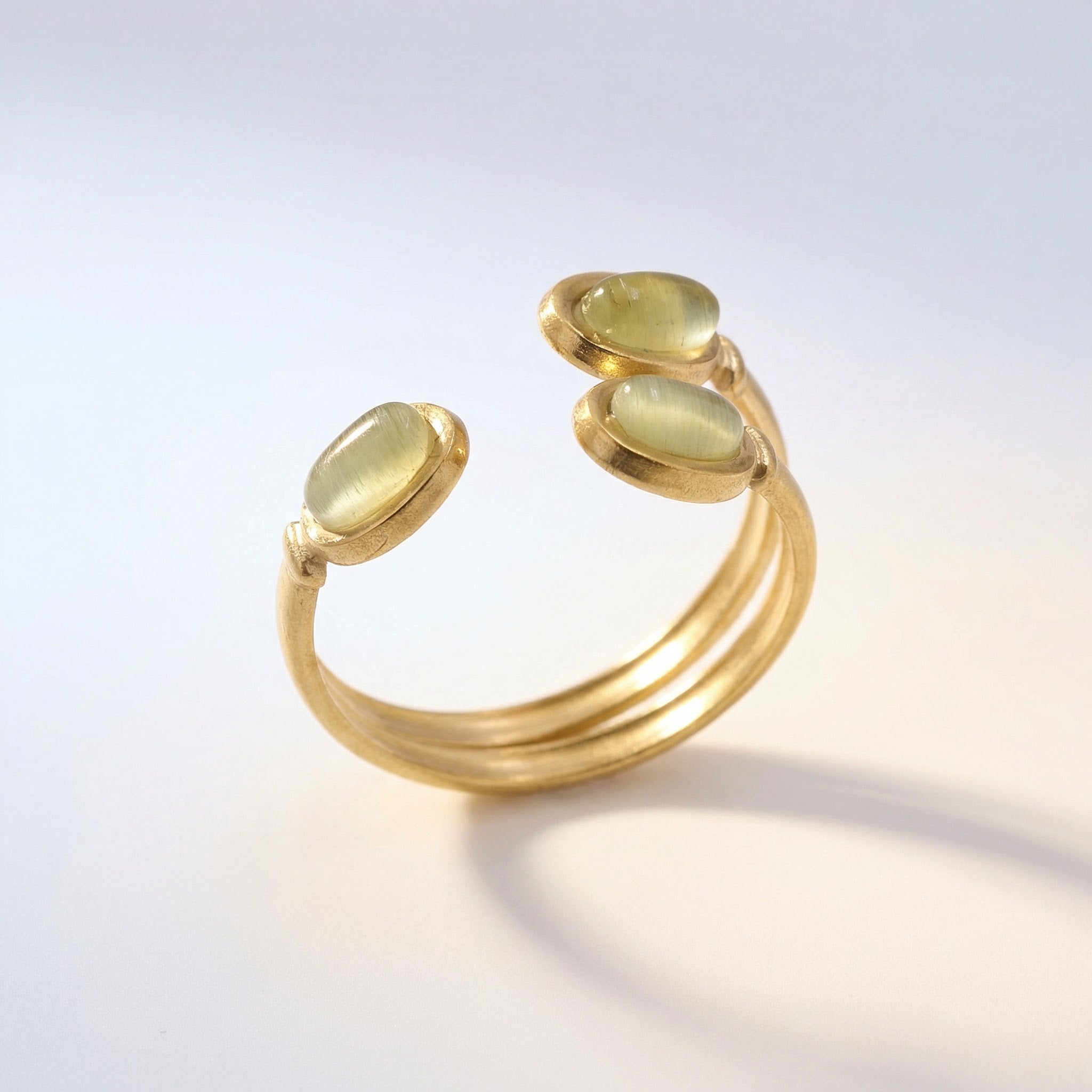 Mystic Green Cuff Ring