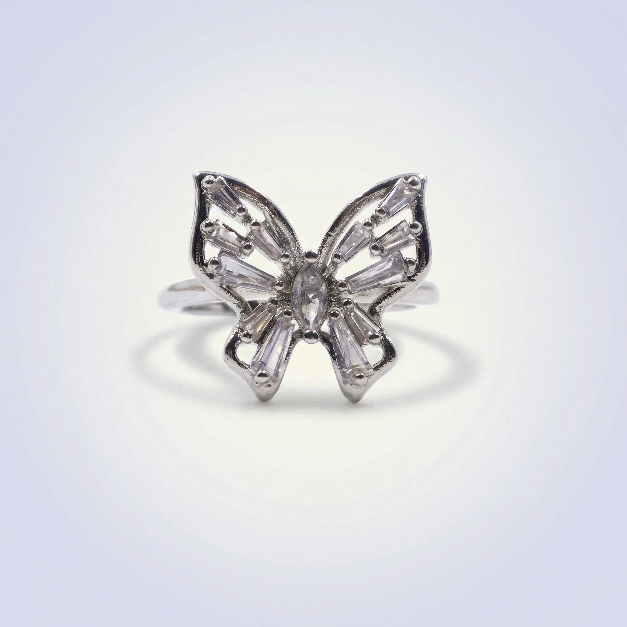 Funkelnder Schmetterling Ring