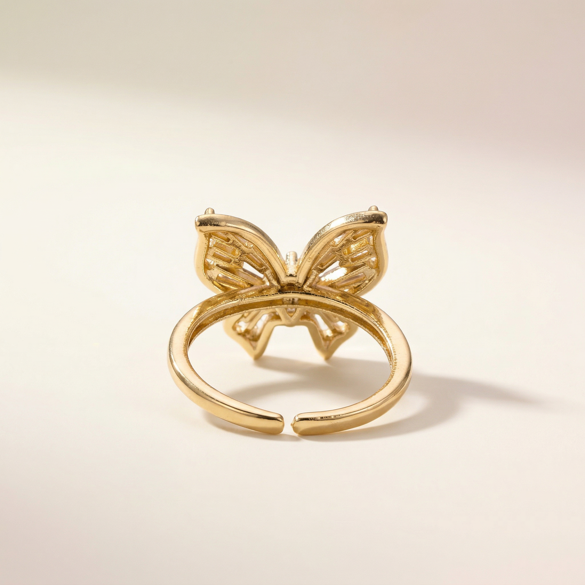 Funkelnder Schmetterling Ring