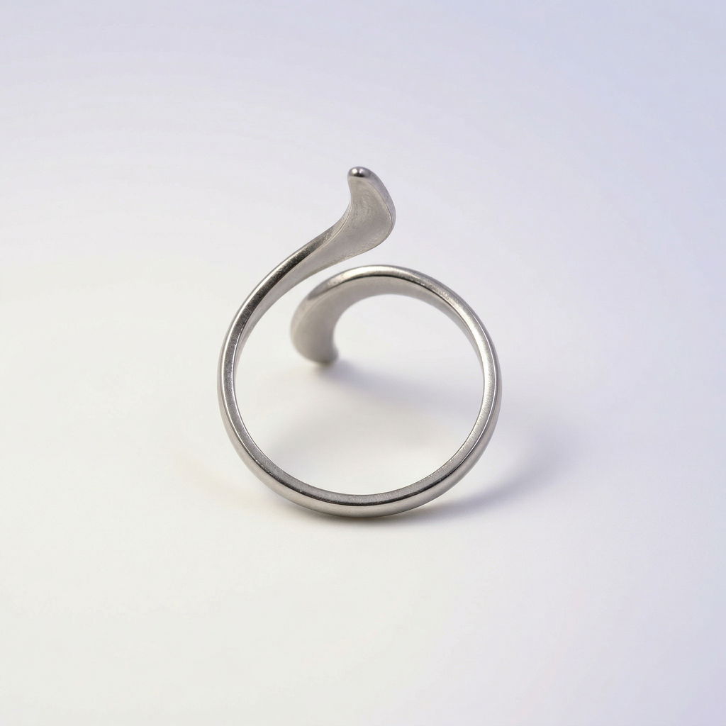 Geschwungener Tide Cuff Ring