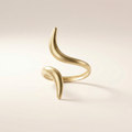 Geschwungener Tide Cuff Ring