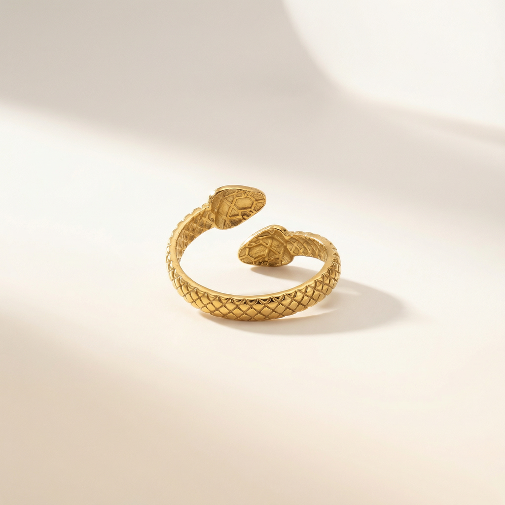 Doppelköpfige Schlange Ring
