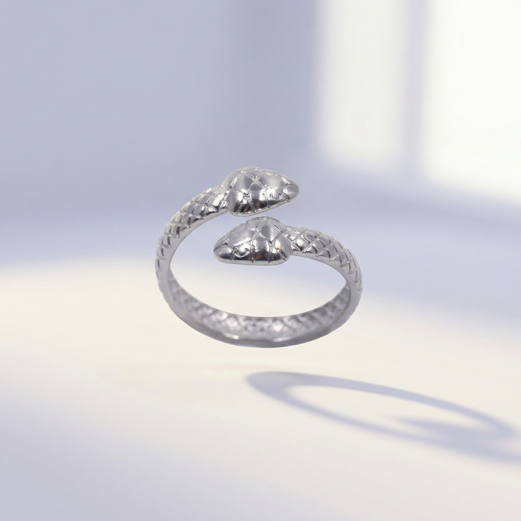 Doppelköpfige Schlange Ring