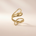 Geschwungener Schlaufen Ring
