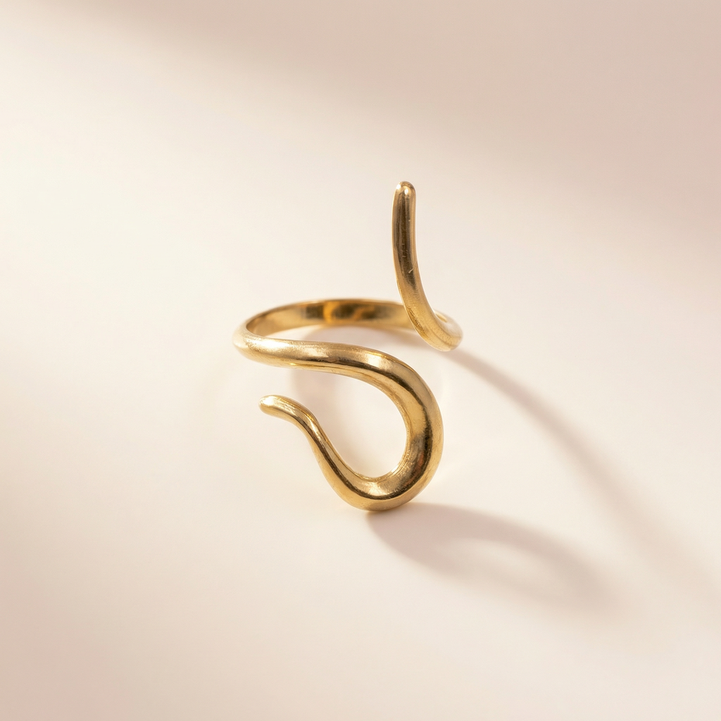 Geschwungener High Tide Ring
