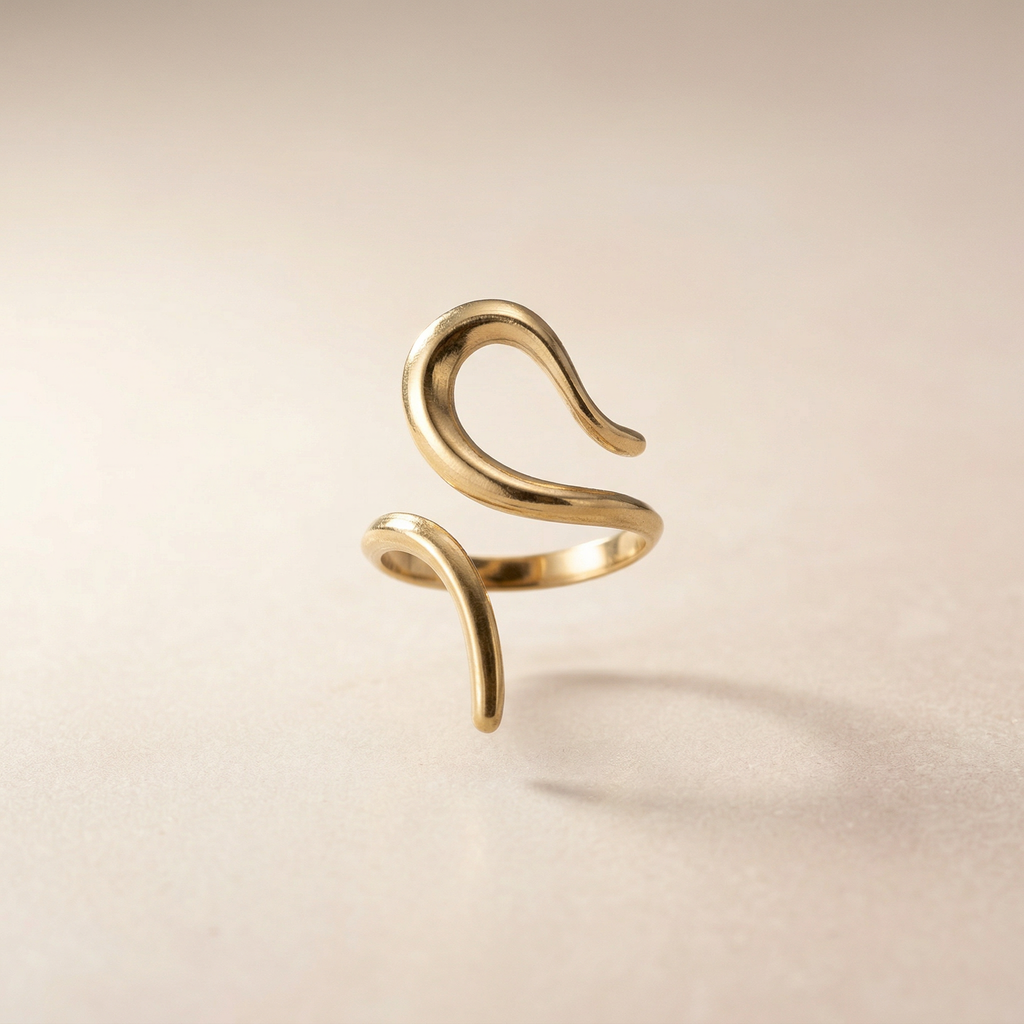Geschwungener High Tide Ring
