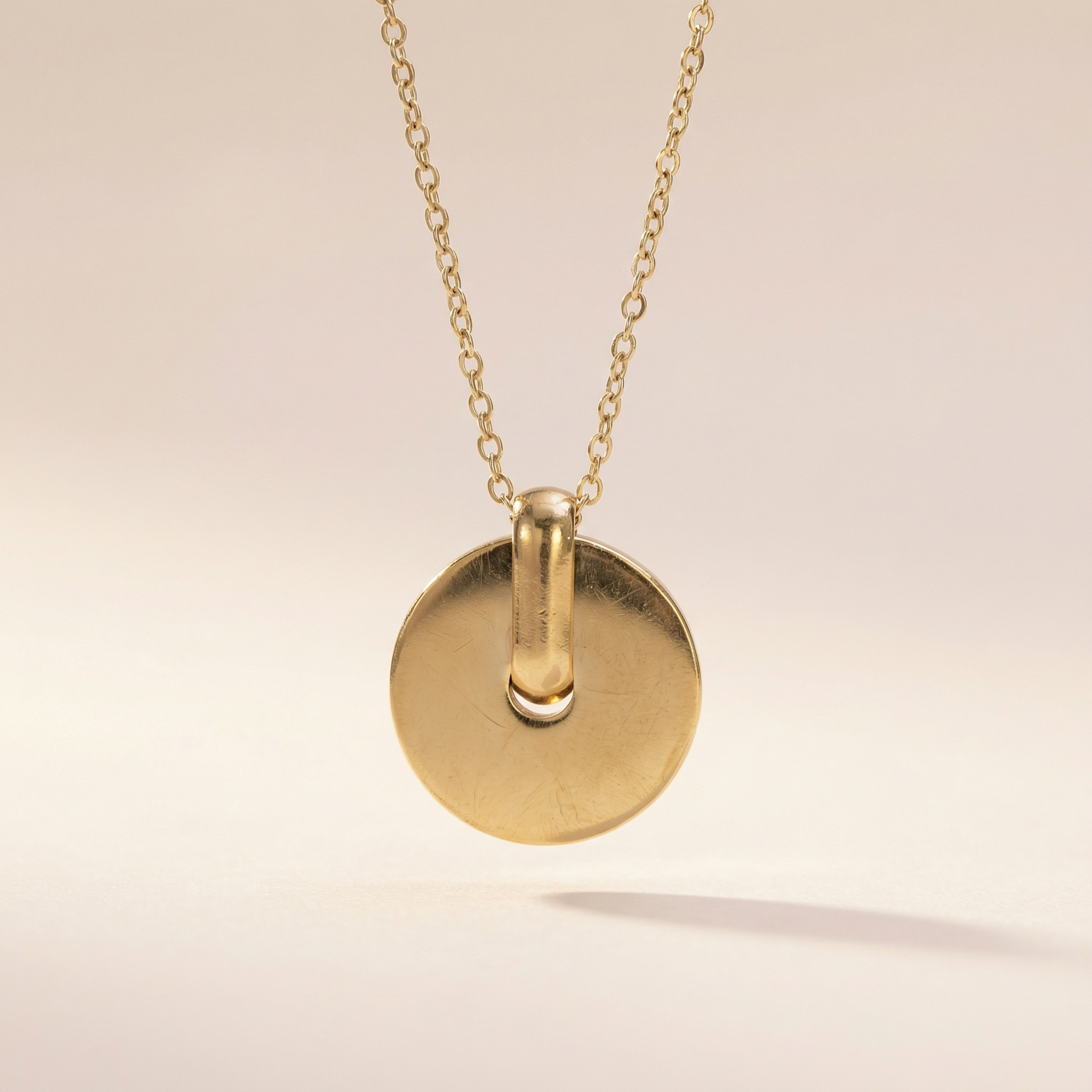 Floral Coin Emaille Kette