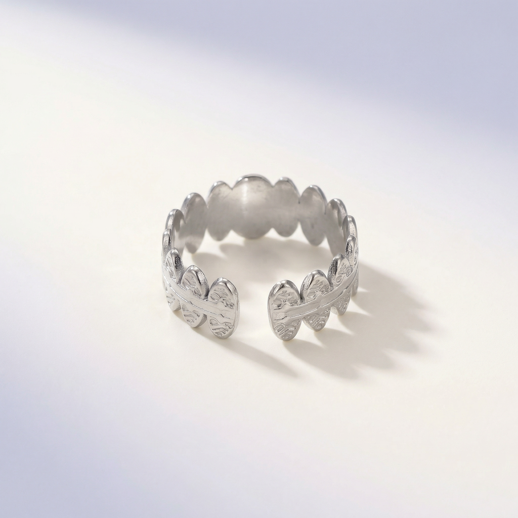 Schwarzer Oval Ring