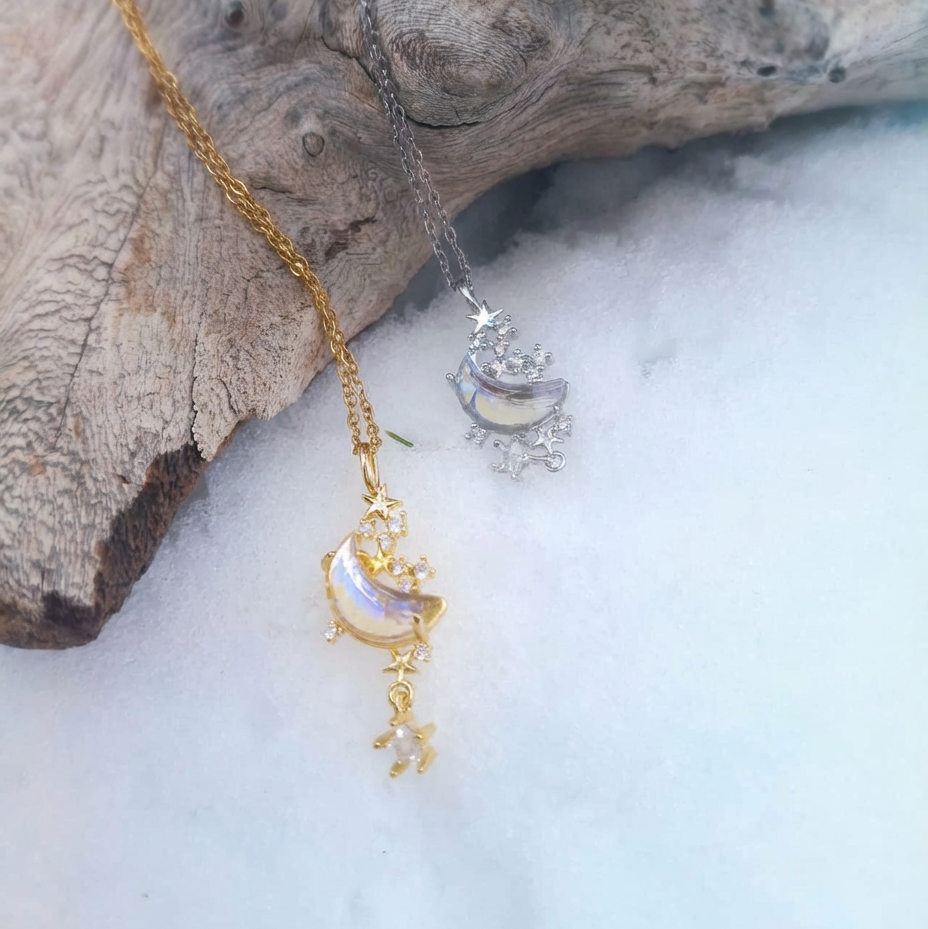 Mond & Sterne Kette