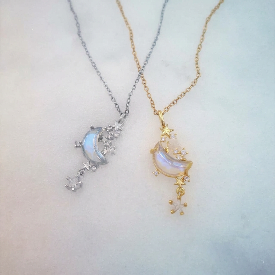 Mond & Sterne Kette