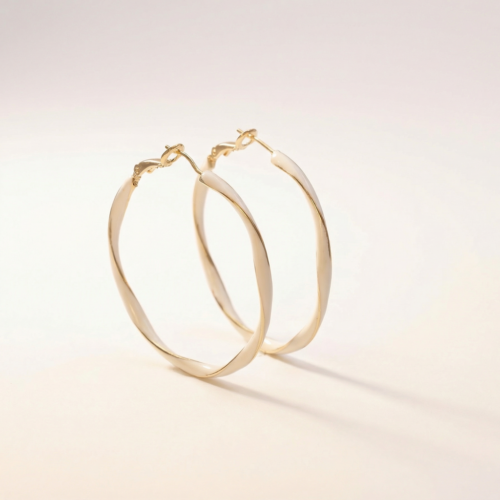 Twisted Emaille Creolen