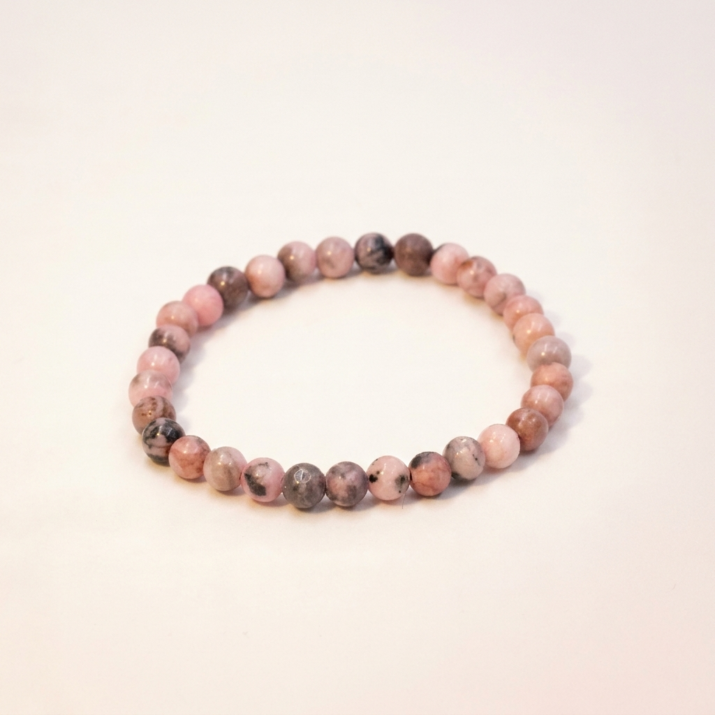 Rosa Zebra Jaspis Armband