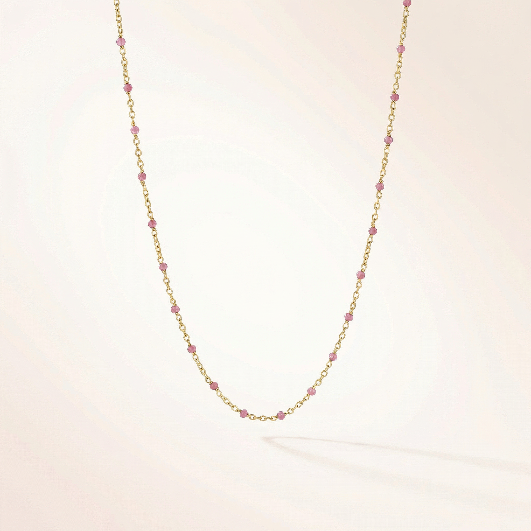 Kleine Rosa Perlen Kette