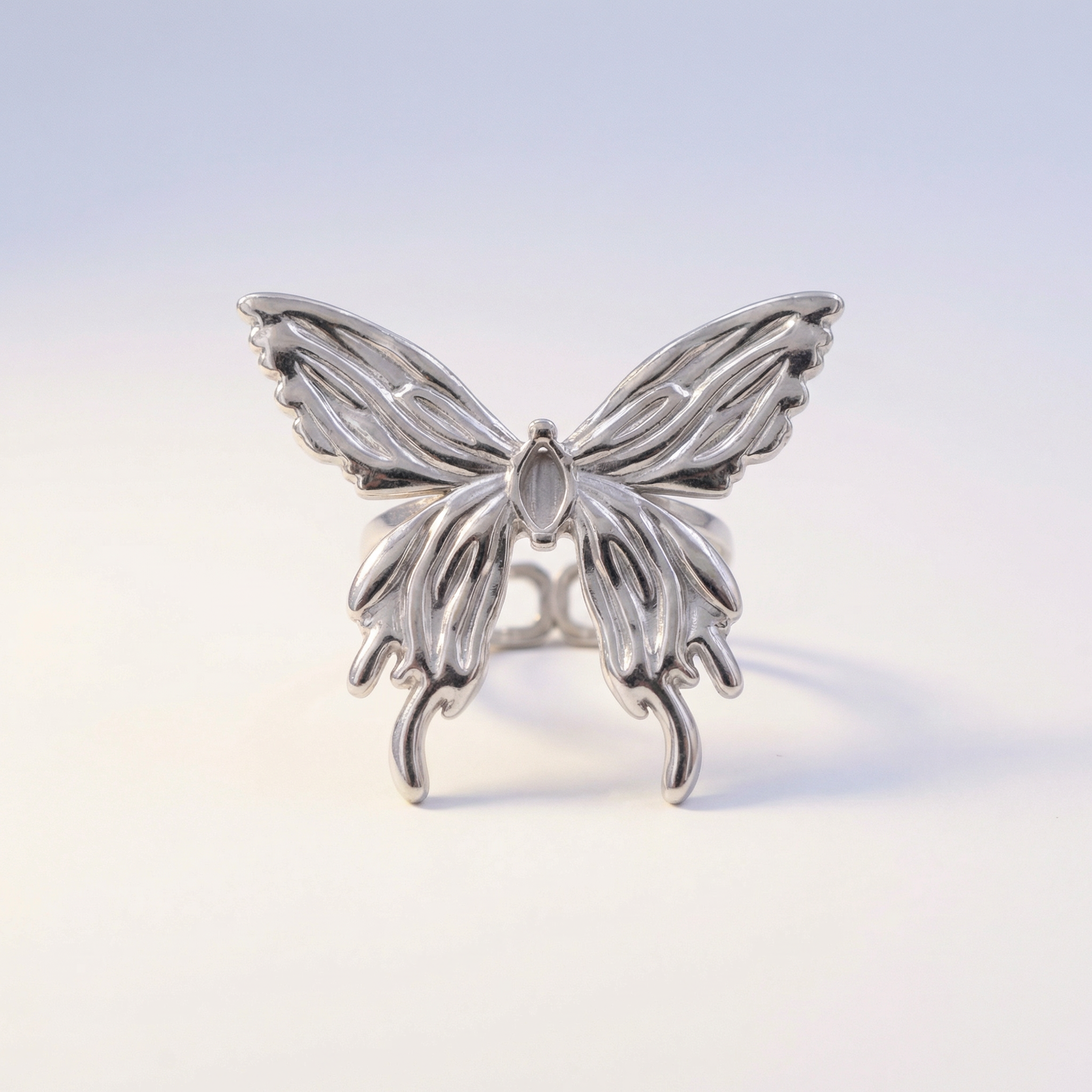 Großer Schmetterling Ring