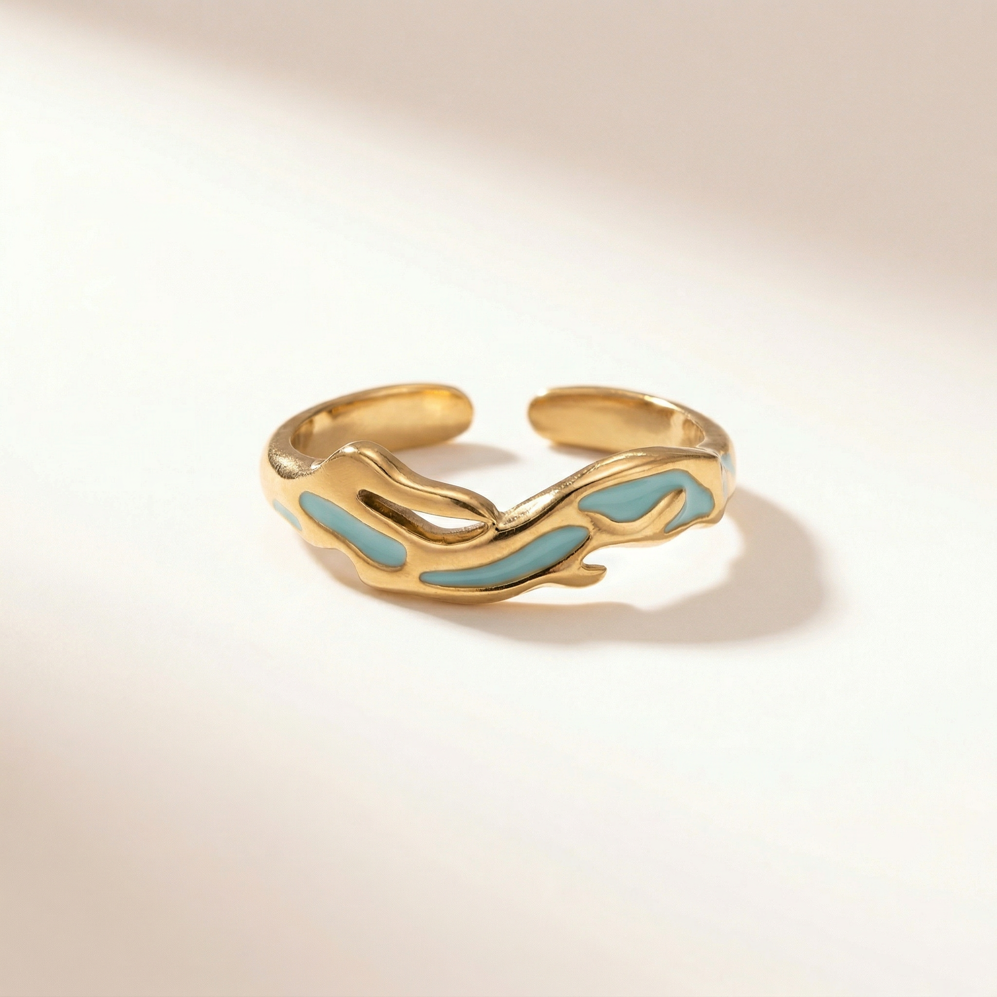 Aqua Cuff Ring
