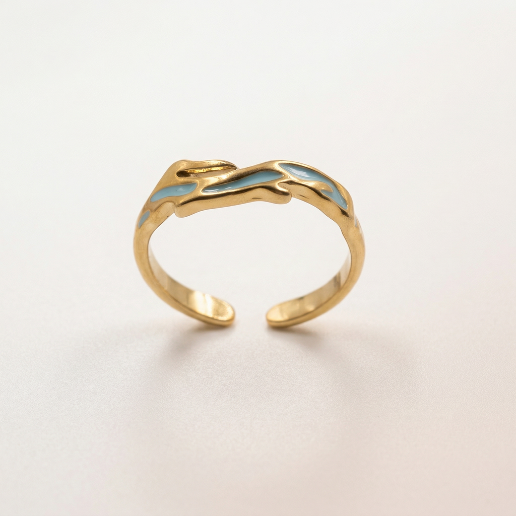 Aqua Cuff Ring
