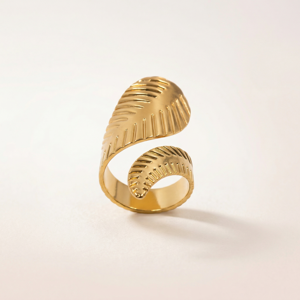 Feder Monstera Ring