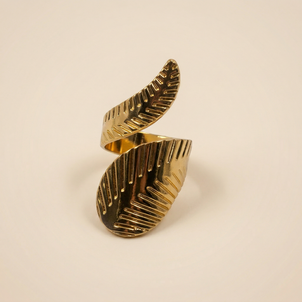 Feder Monstera Ring