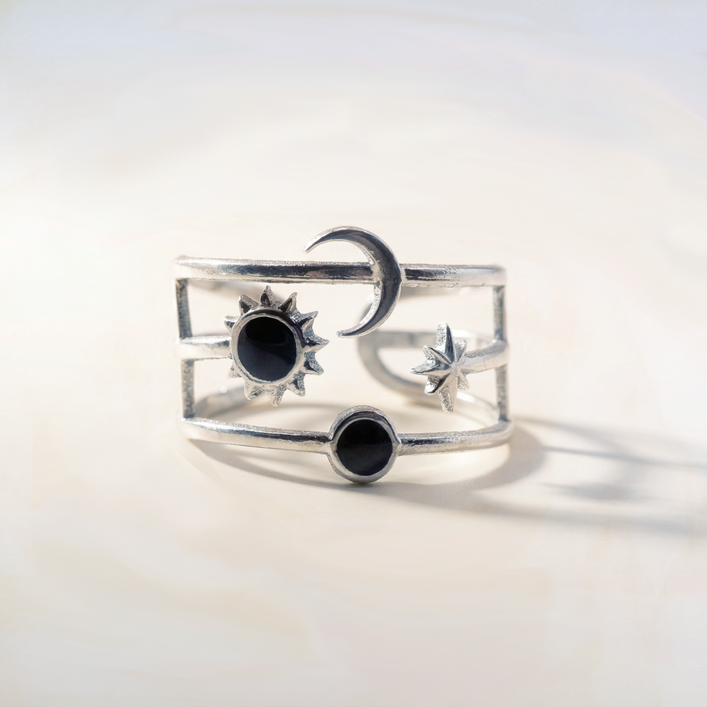 Sonne Mond Sterne Celestial Ring