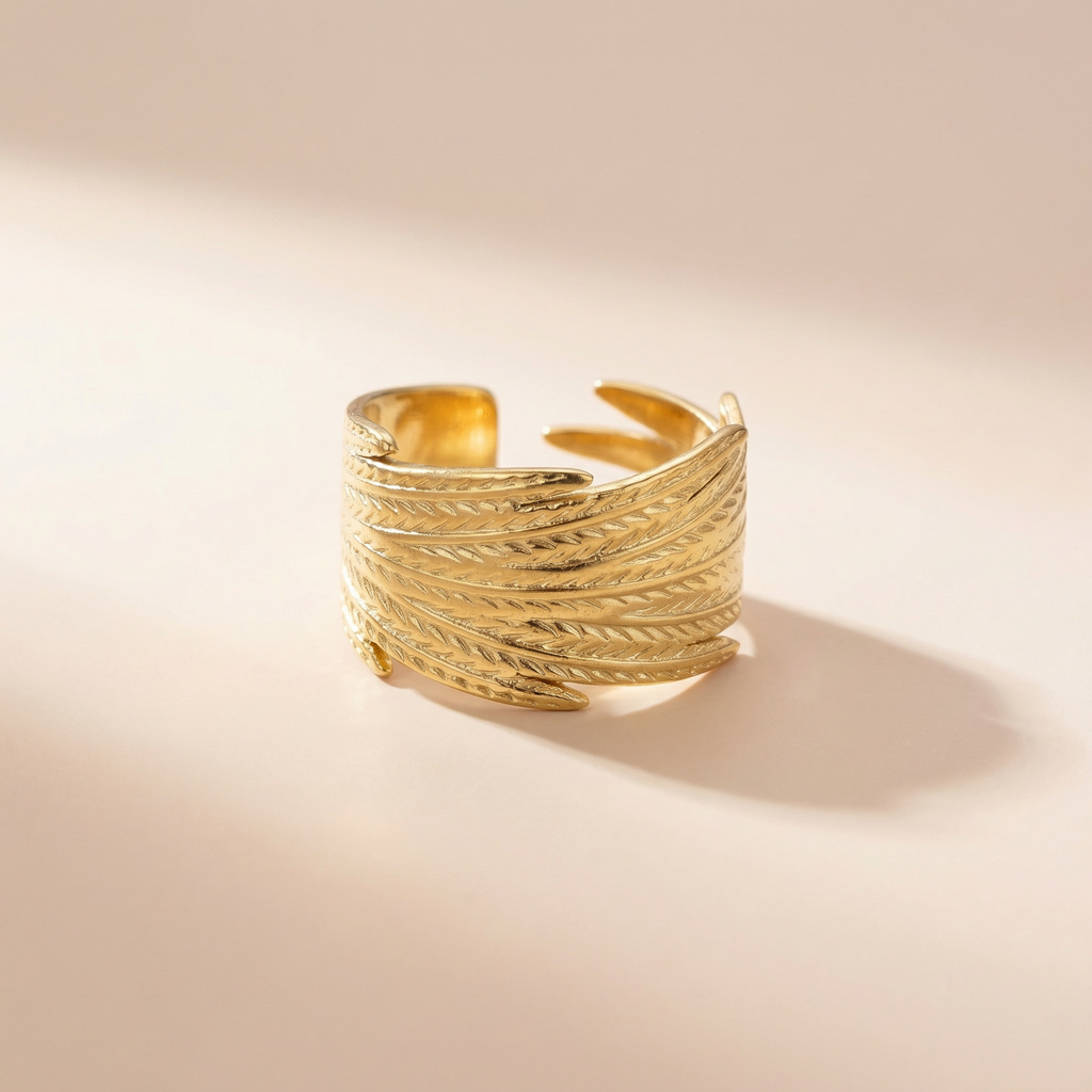 Breite Feder Ring