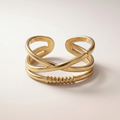 Dreifachschleife Cuff Ring