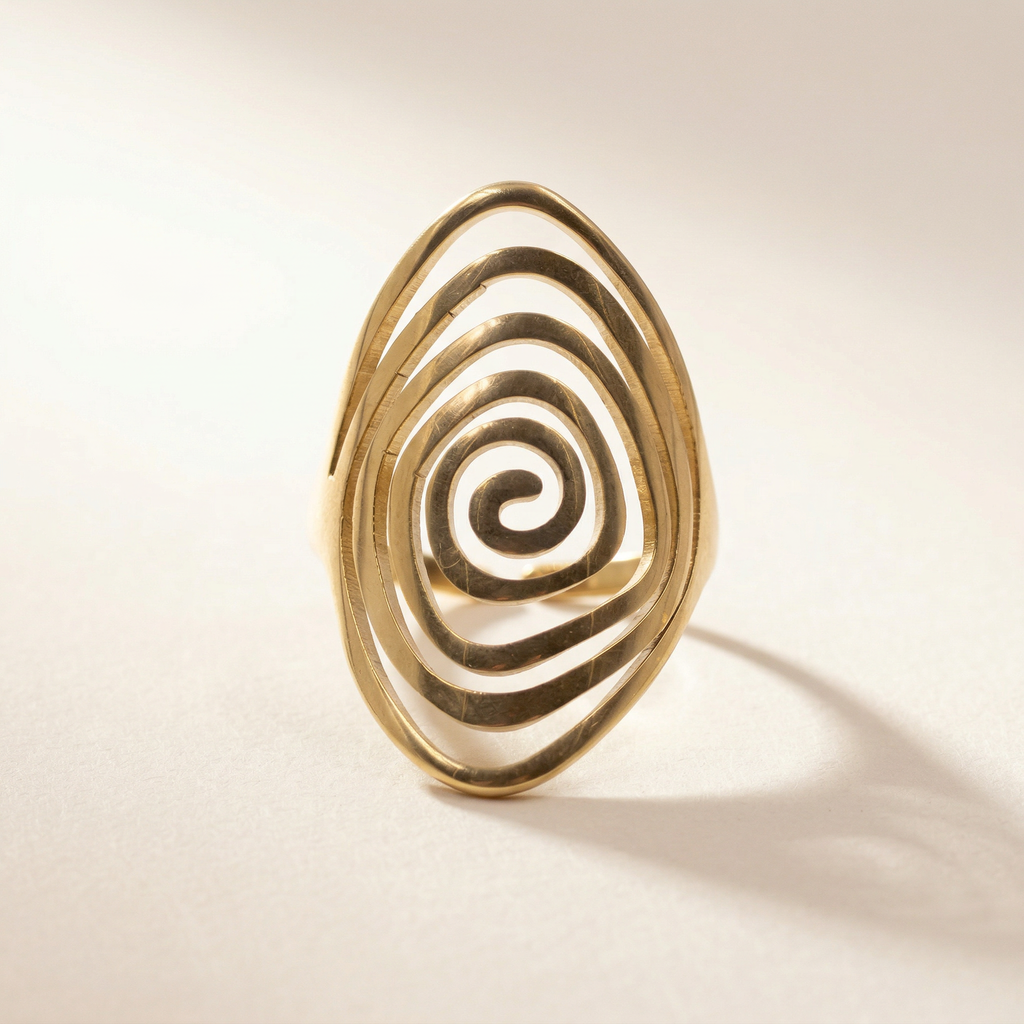 Große Spirale Ring