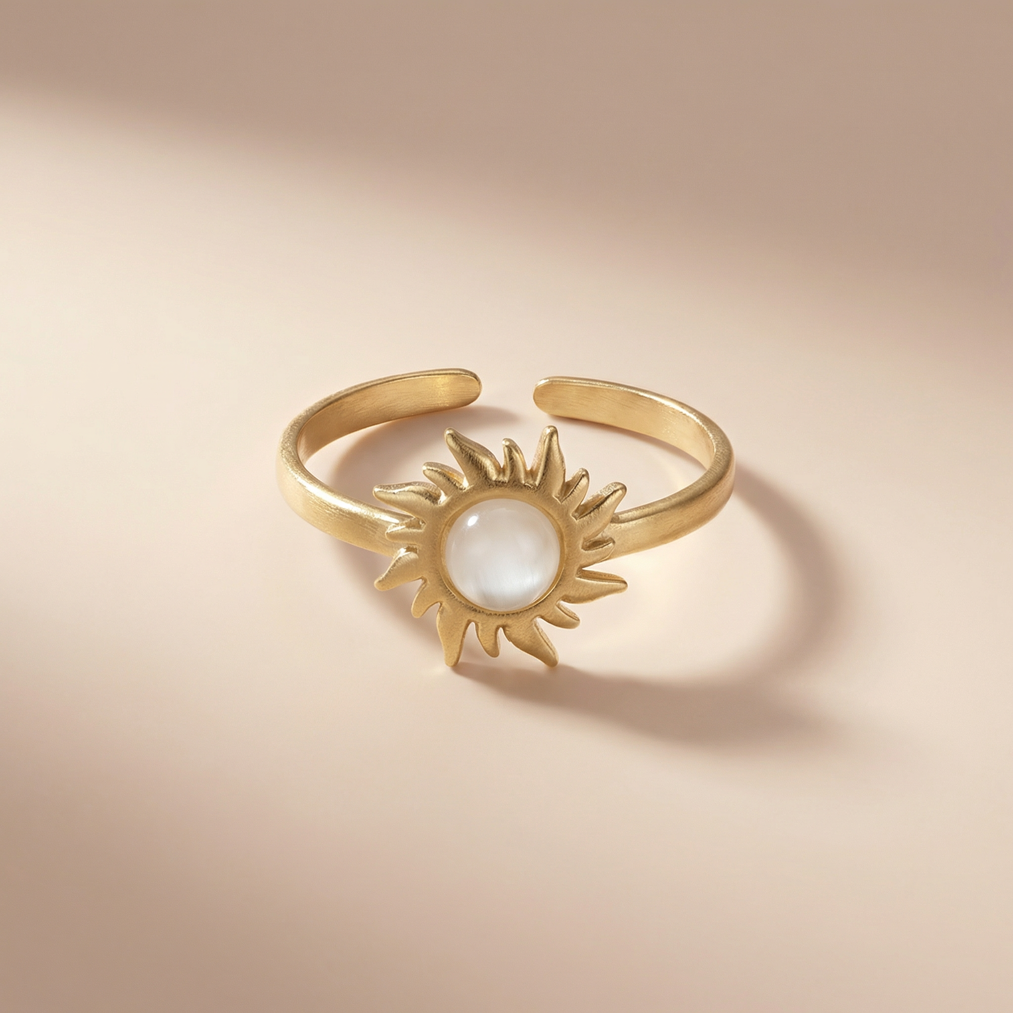 Sonne mit Stein Ring