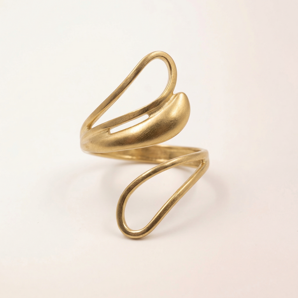 Geschwungener Schlaufen Ring