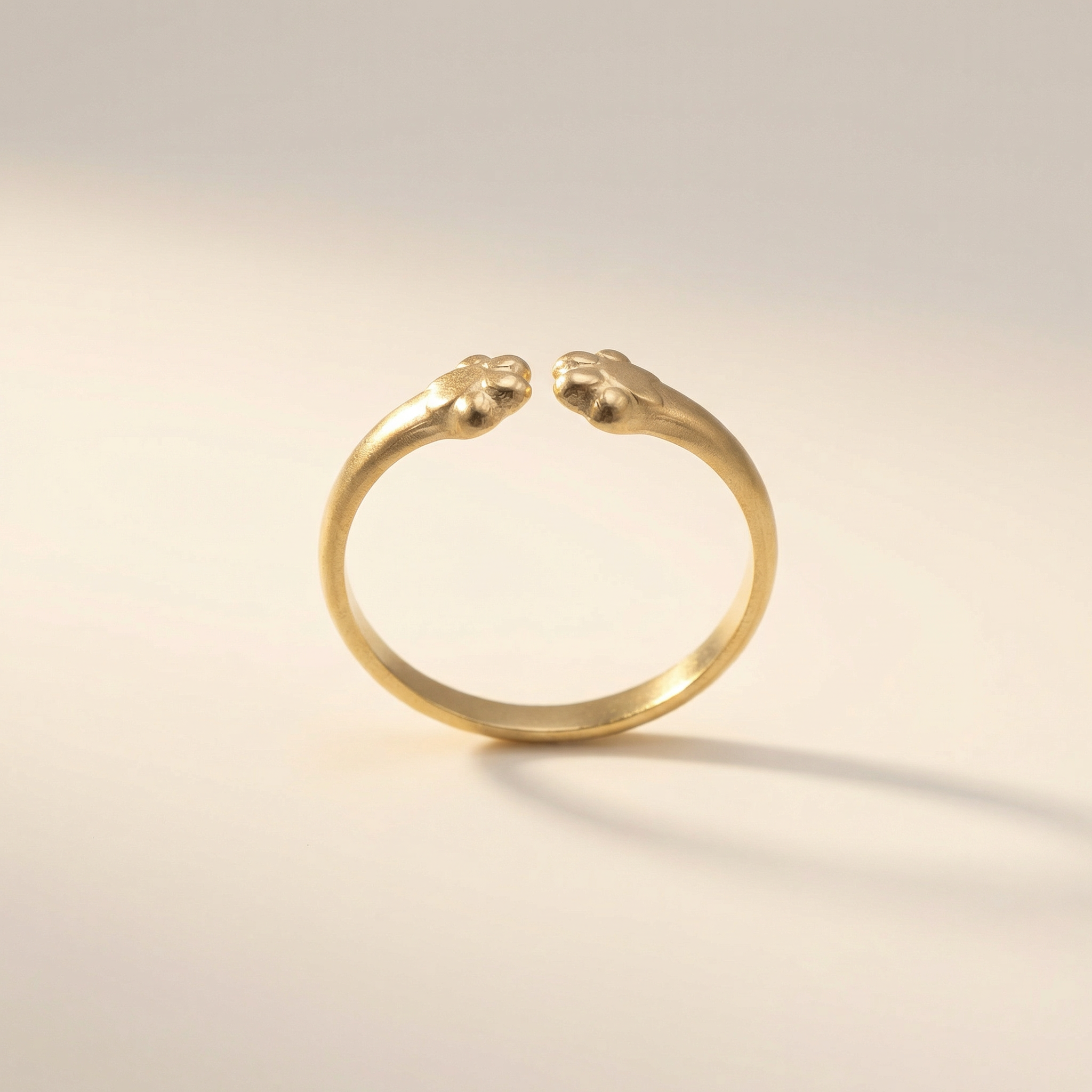 Pfötchen Cuff Ring