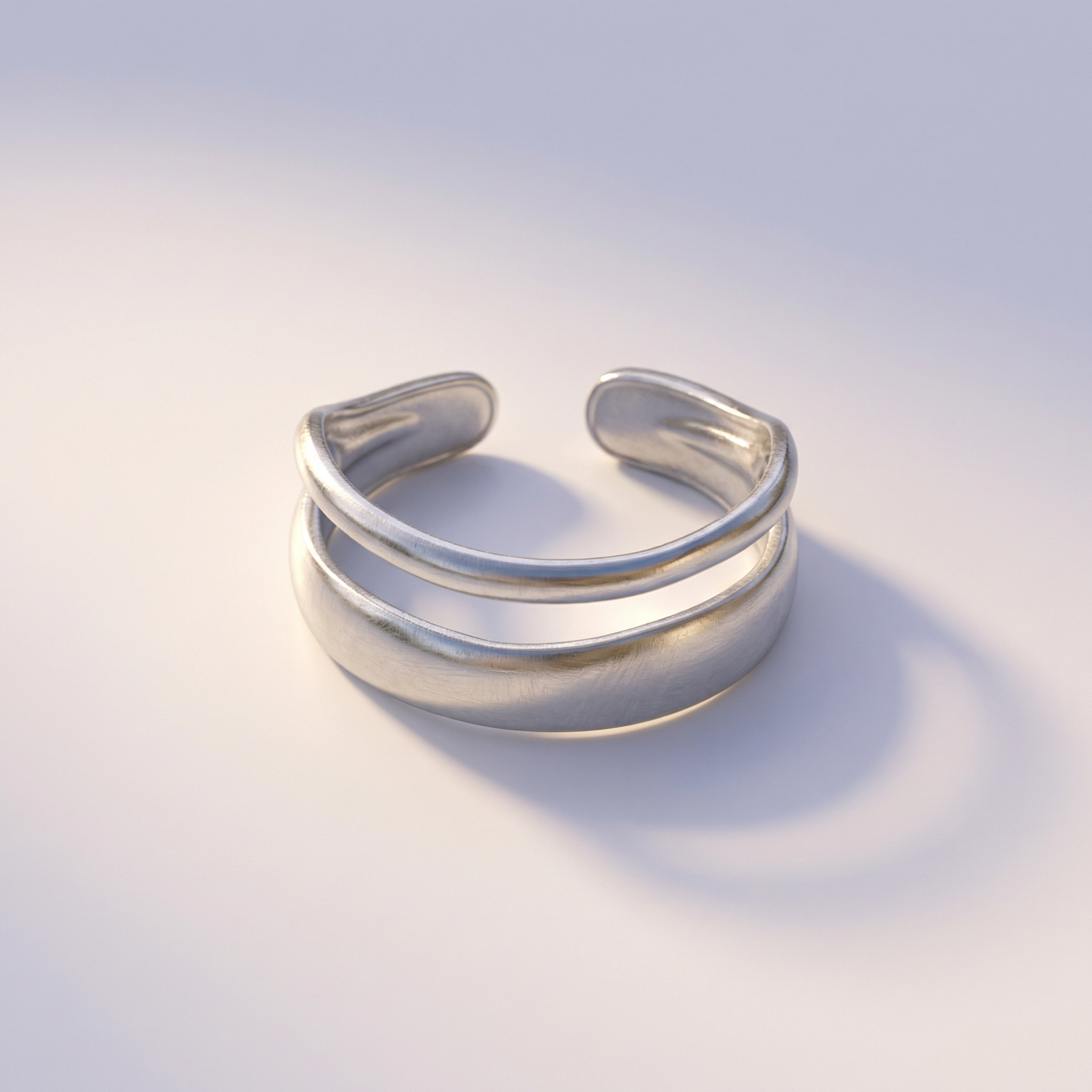 Doppelband Cuff Ring