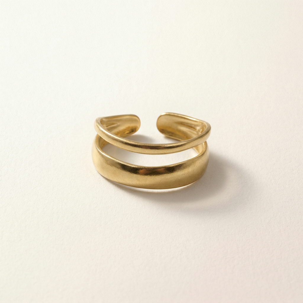 Doppelband Cuff Ring
