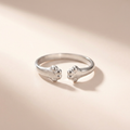 Pfötchen Cuff Ring