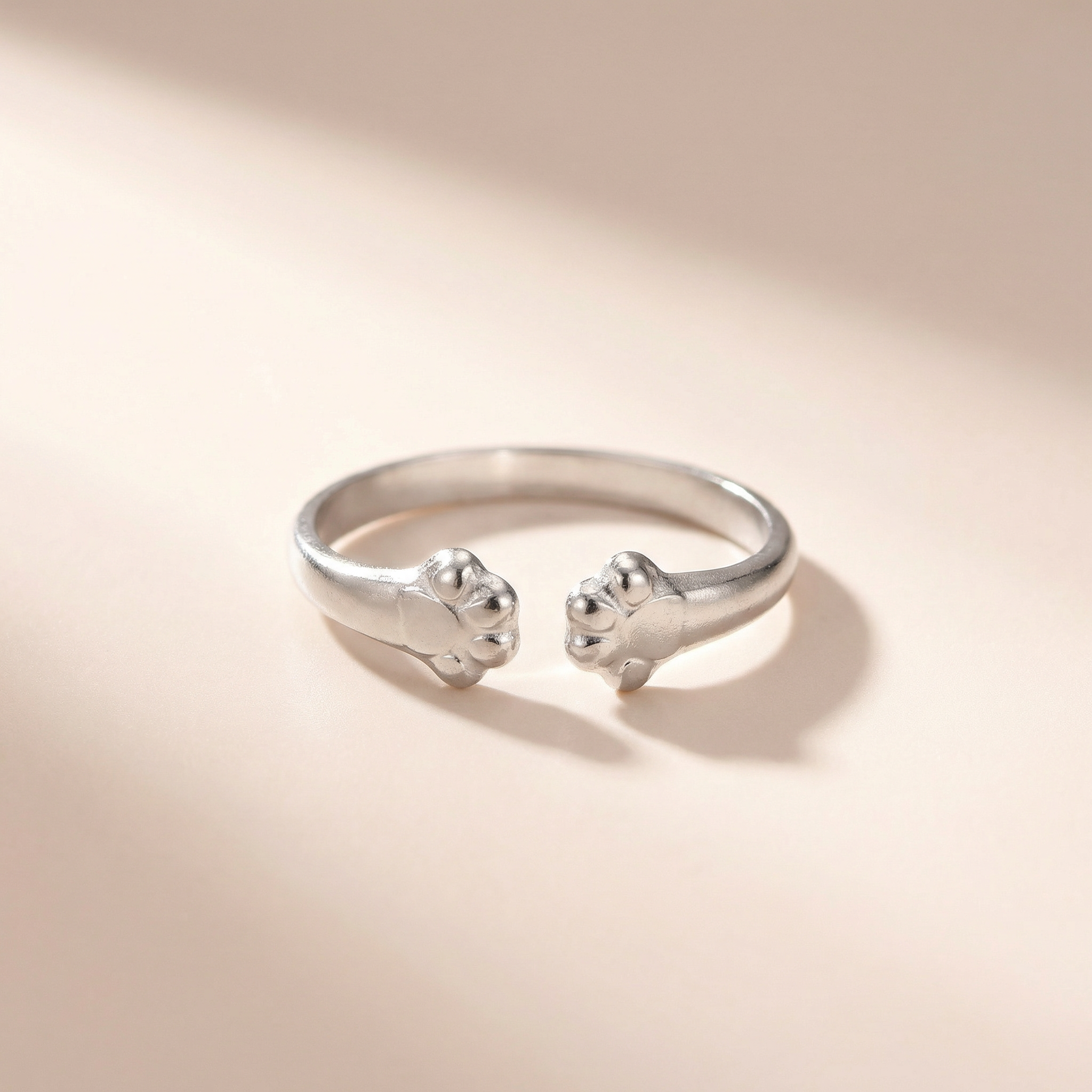 Pfötchen Cuff Ring