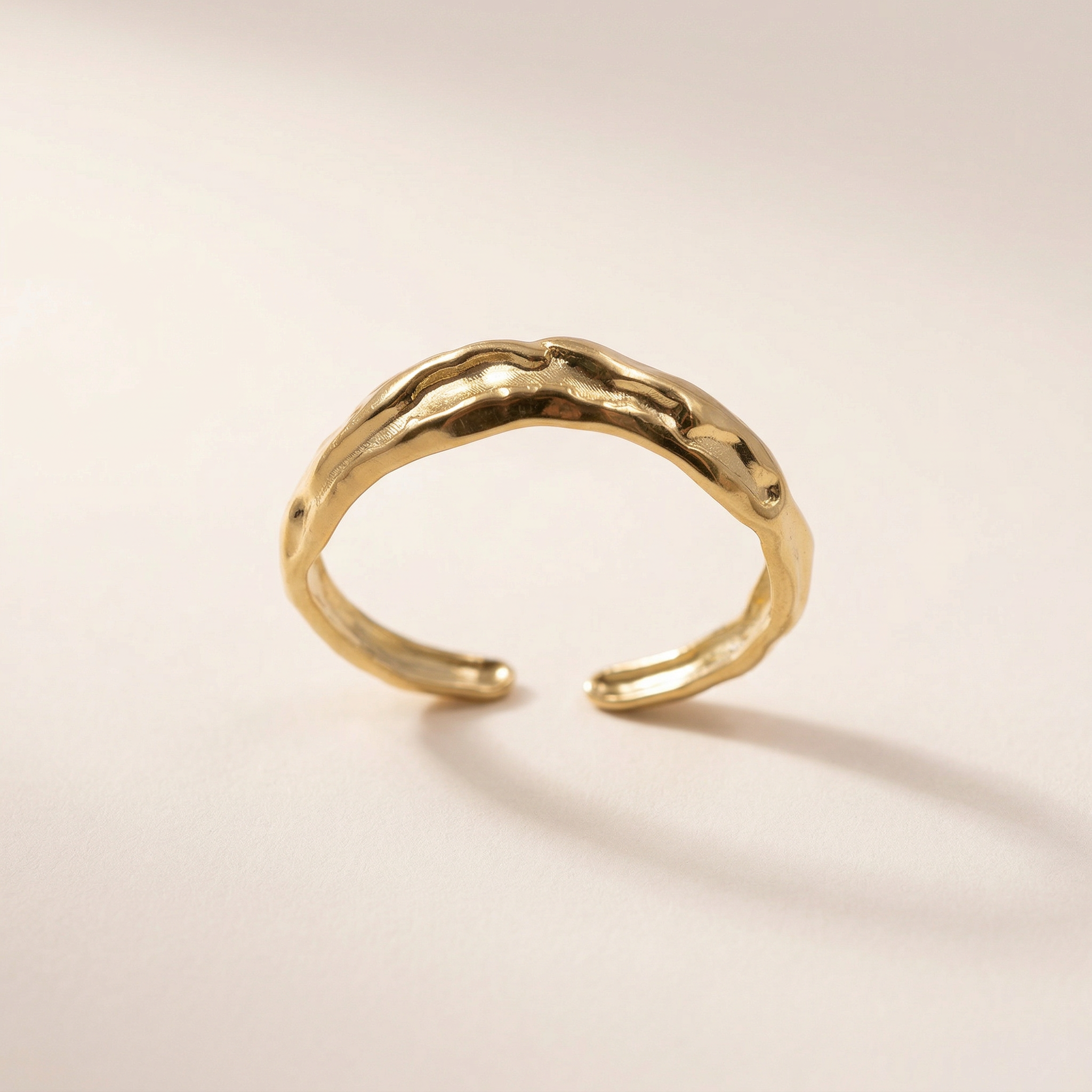 Schmaler Crumple Ring