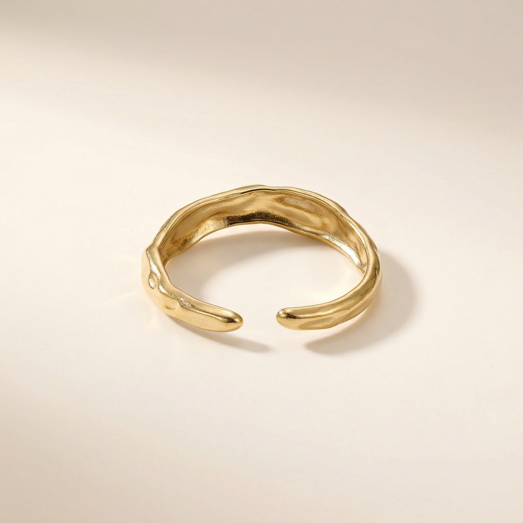 Schmaler Crumple Ring