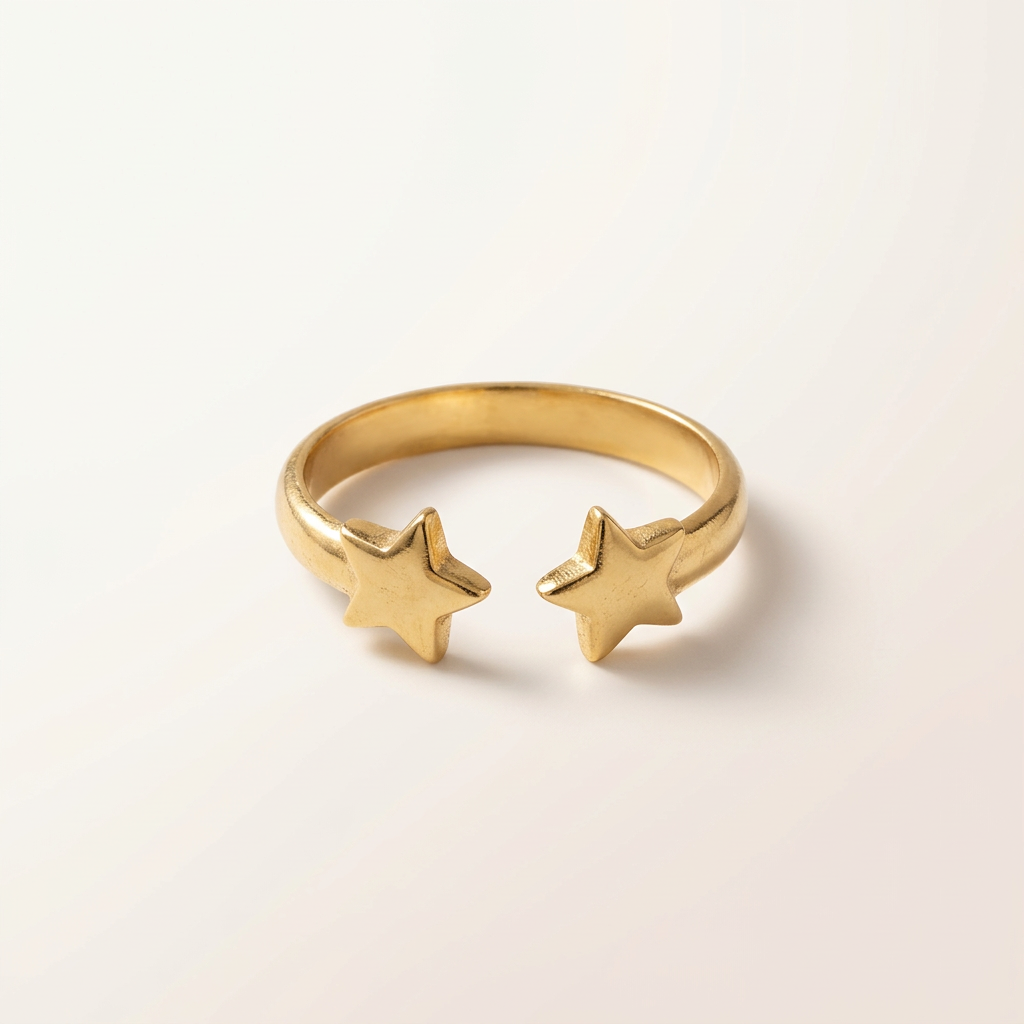 Sternchen Cuff Ring