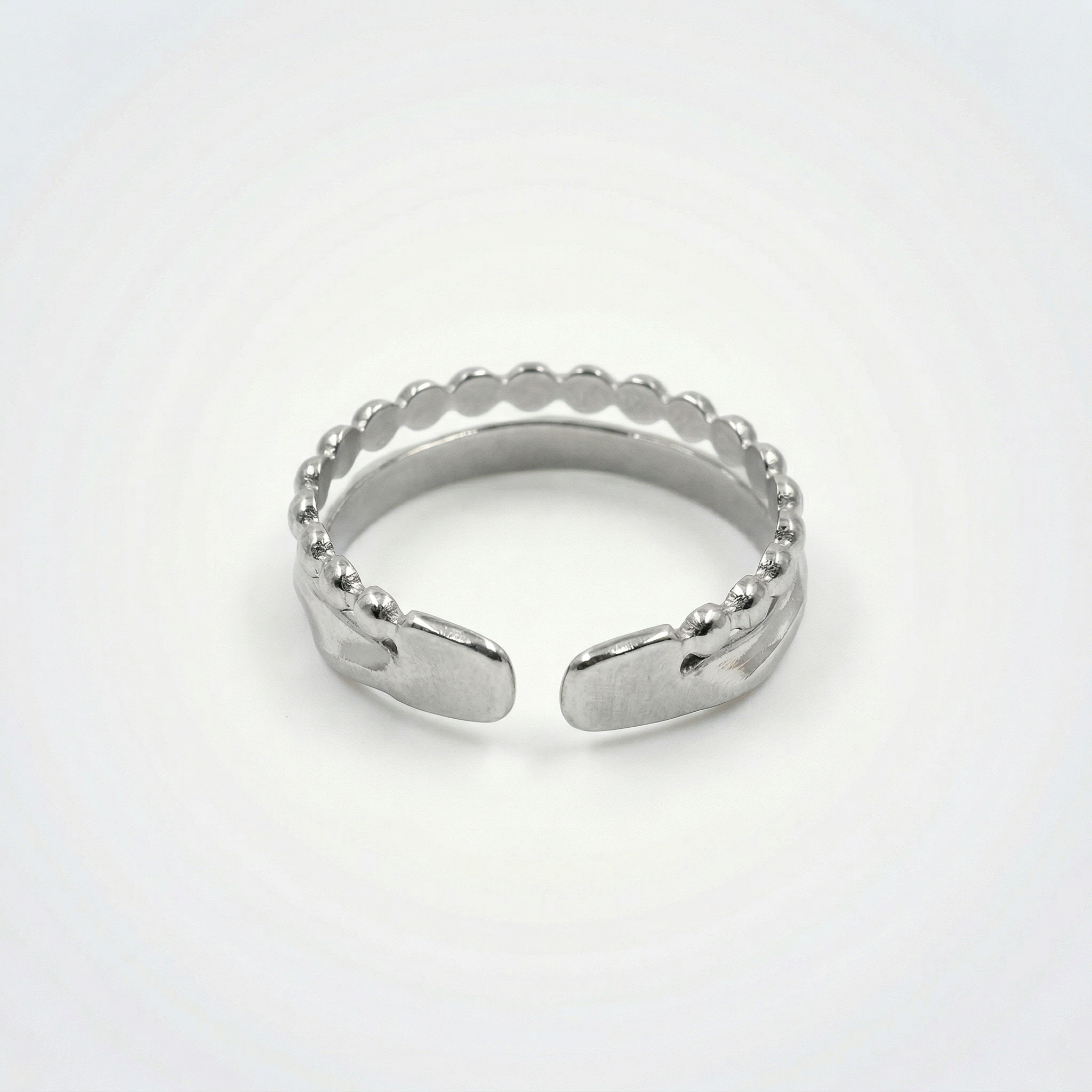 Doppelschleife Pünktchen Ring
