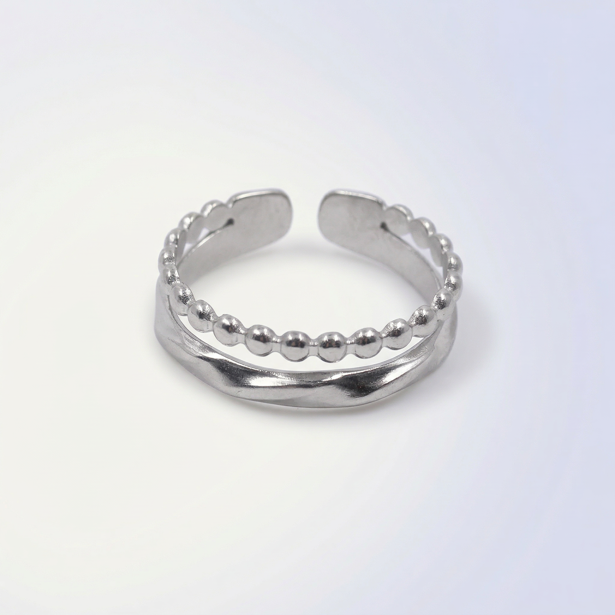 Doppelschleife Pünktchen Ring