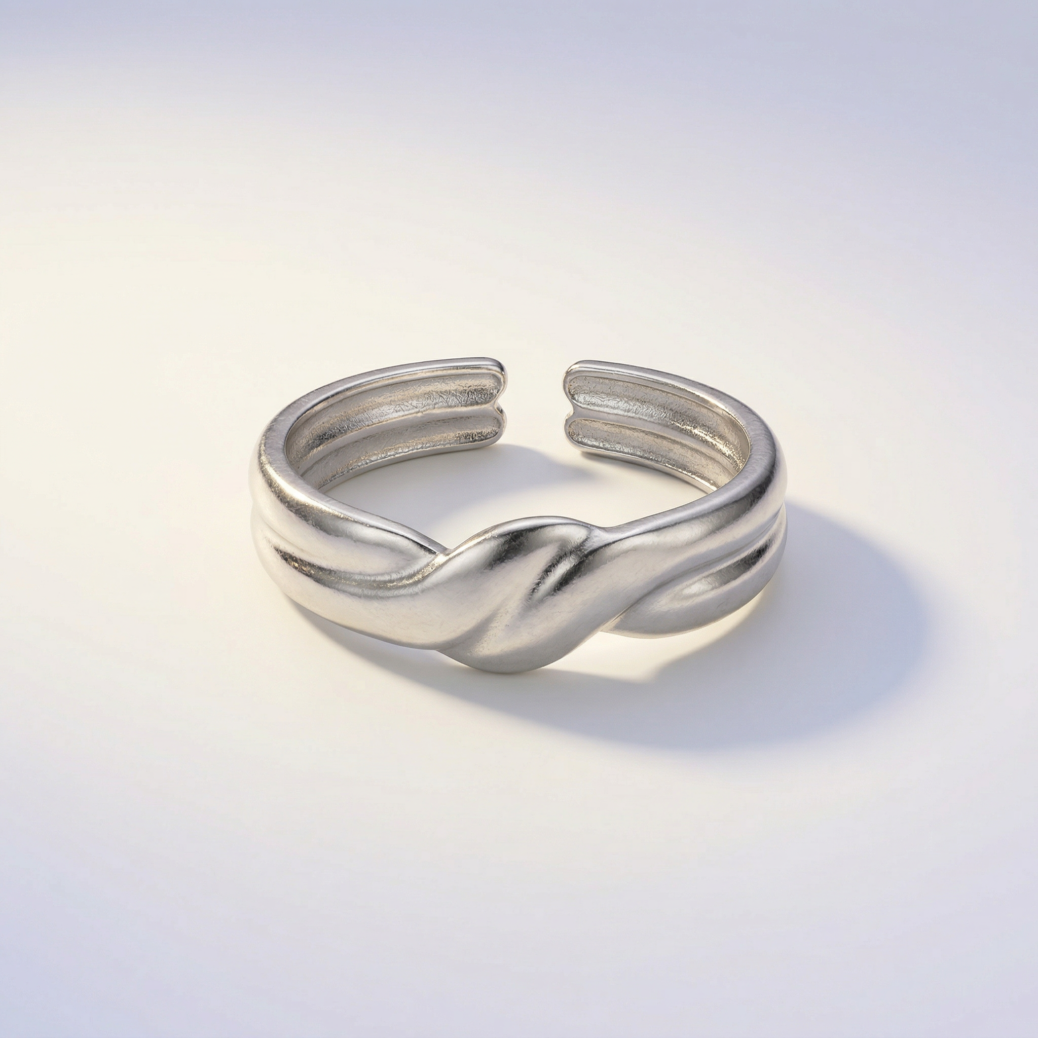 Knoten Cuff Ring