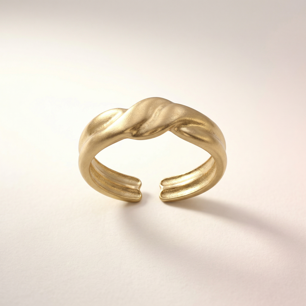 Knoten Cuff Ring