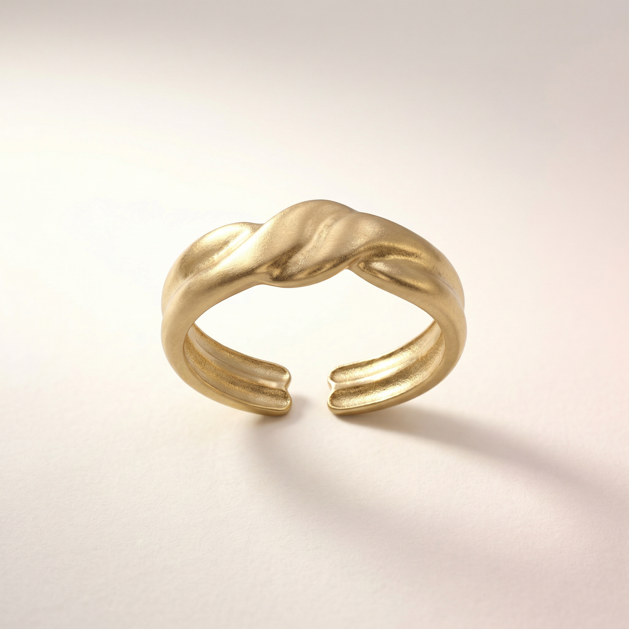 Knoten Cuff Ring