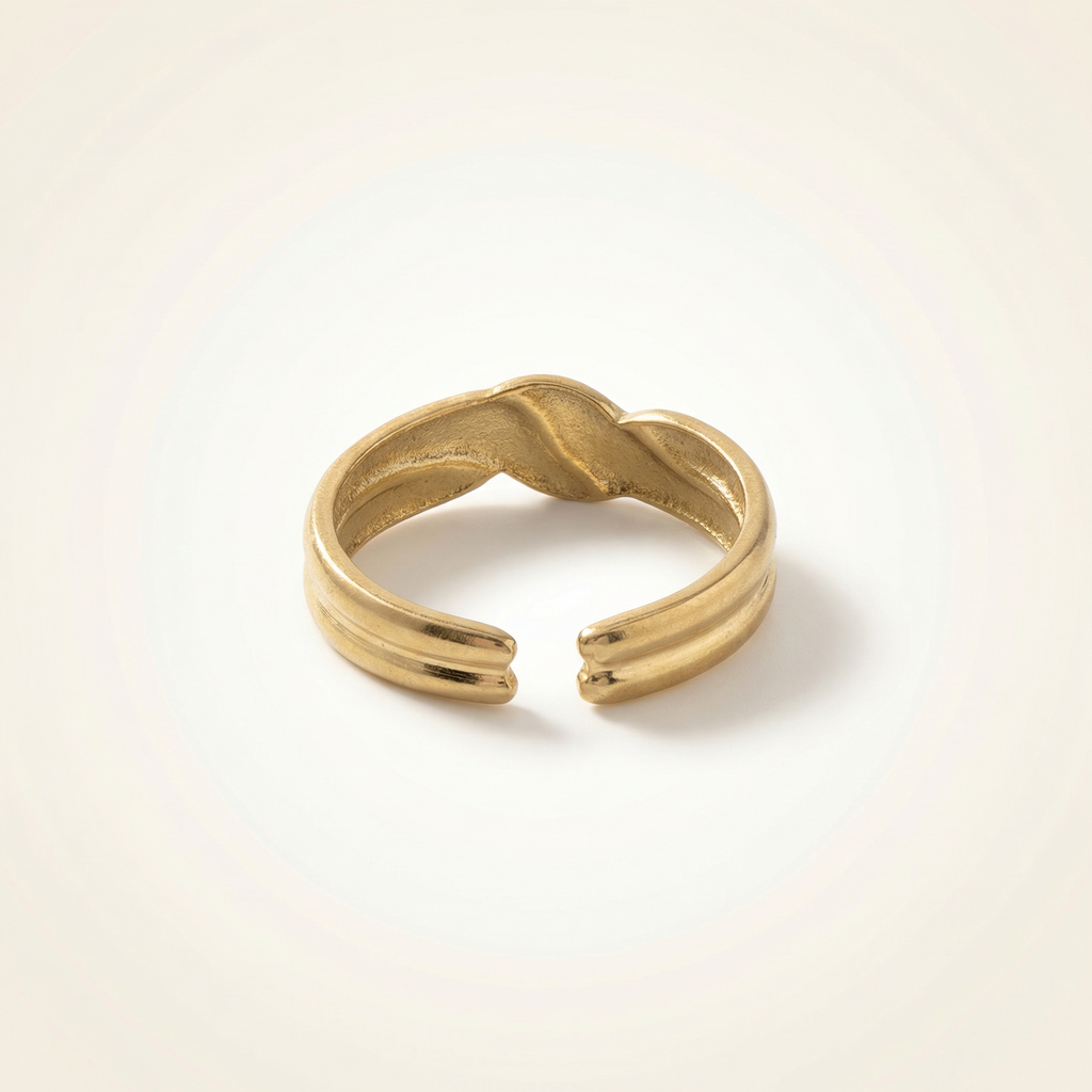 Knoten Cuff Ring