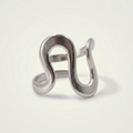 Geschwungener Wellen Ring