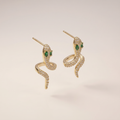 Schlange Strass Ohrringe