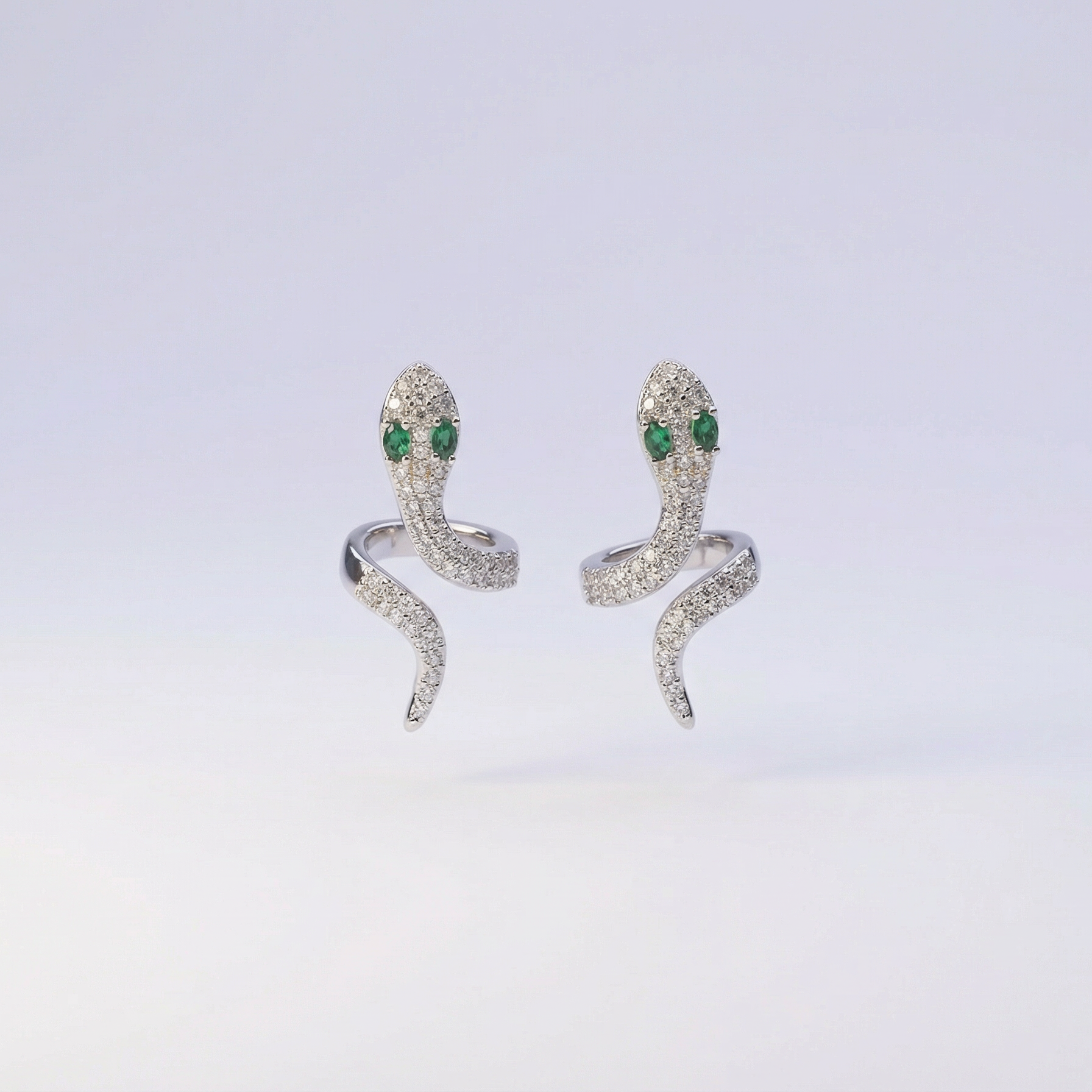 Schlange Strass Ohrringe