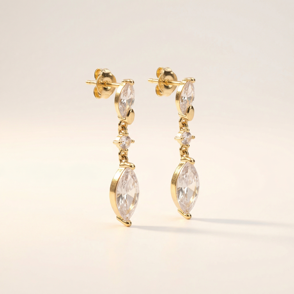 Marquise Kristalltropfen Ohrringe