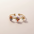 Perlenblumen Ring