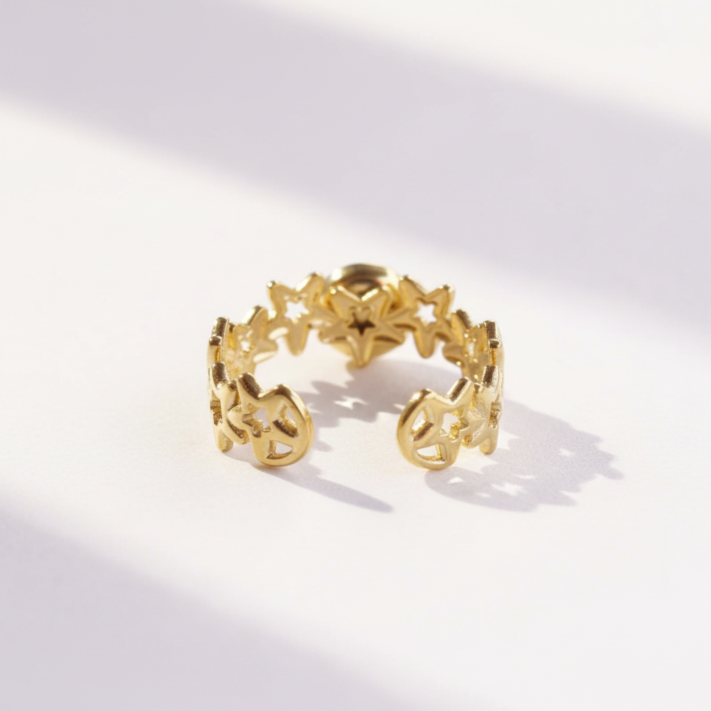 Sternen Ring mit Cabochon